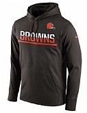 Men's Cleveland Browns Nike Sideline Circuit Pullover Performance Hoodie - Brown FengYun,baseball caps,new era cap wholesale,wholesale hats
